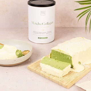 Coconut, matcha and collagen bar