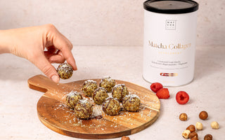 Energy balls with Matcha Collagen