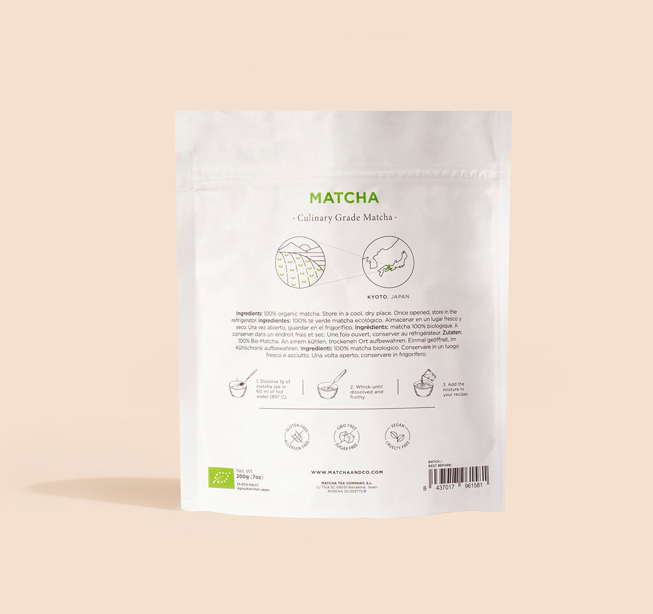 Mezcla Té Verde Matcha - para frappé y latte – Tetecoloh Café